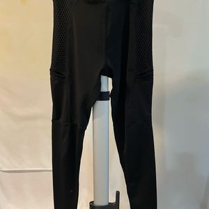 Pop fit leggings women’s black medium side packets